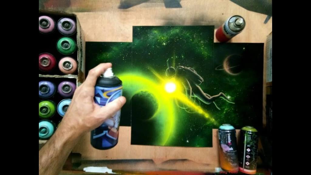 Creative Stencil Art with Spray&nbsp;Paint